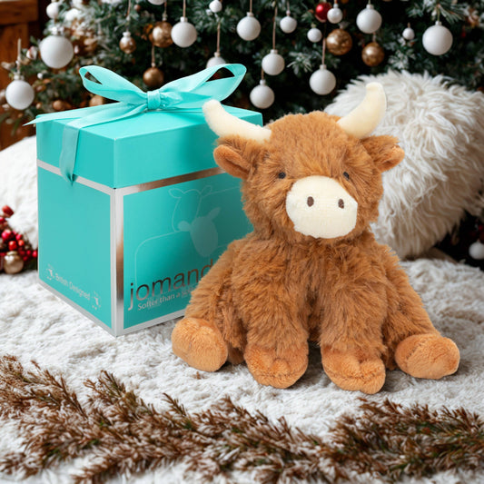 Jomanda Soft Toys & Accessories - Mini Horny Highland Cow Plush Baby Soft Toy - 11cm