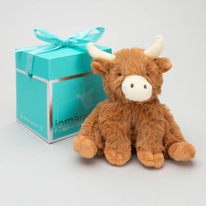 Jomanda Soft Toys & Accessories - Mini Horny Highland Cow Plush Baby Soft Toy - 11cm